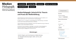 Desktop Screenshot of medienpaed.com